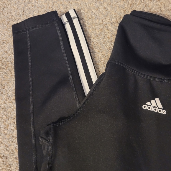 Adidas Three Stripes Classic Black Leggings - Picture 6 of 7